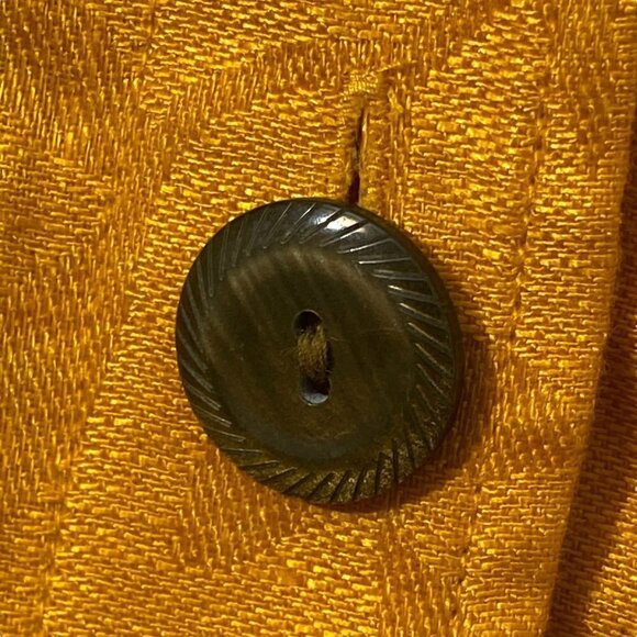 Jones New York Linen Jacket Size 6 Womens Jacket Orange Gold - Picture 8 of 10